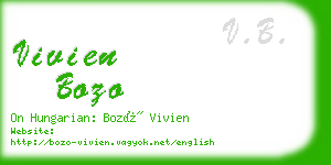 vivien bozo business card